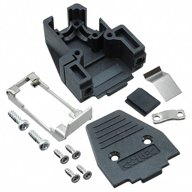 165X11279X Conec  Capots de connecteurs D-Sub en forme de D